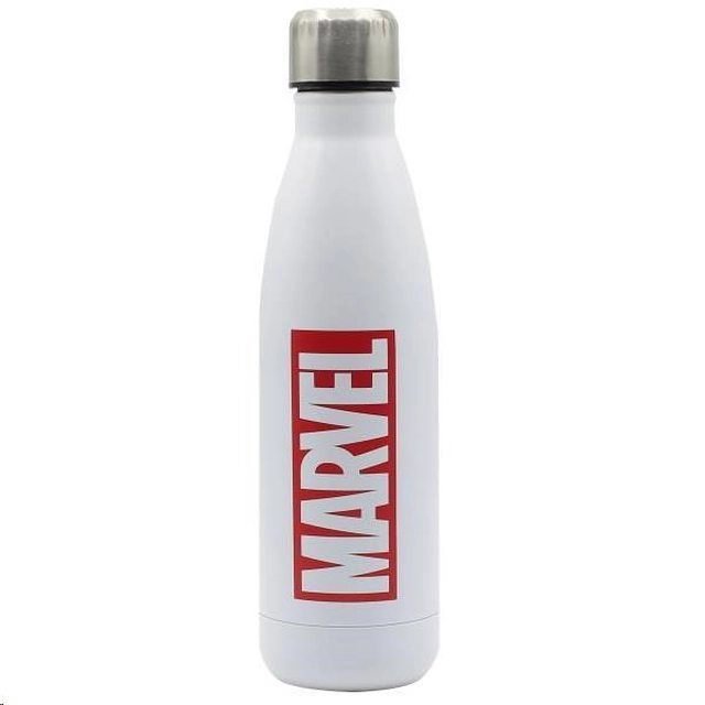 Puro Disney stainless steel bottle MARVEL LOGO, single wall, 750ml White