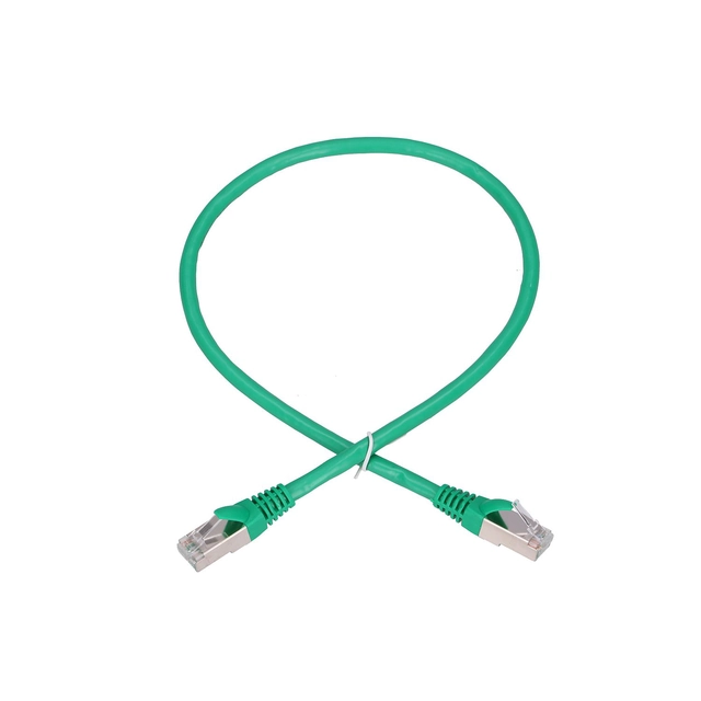 EXTRALINK LAN PATCHCORD CAT.6 FTP 0.5M 1GBIT FOILED TWISTED PAIR BARE COPPER GREEN