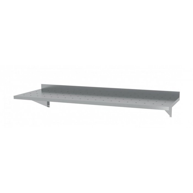 Hanging shelf on consoles, perforated with two consoles 900 x 300 x 250 mm POLGAST 382093-PERF 382093-PERF