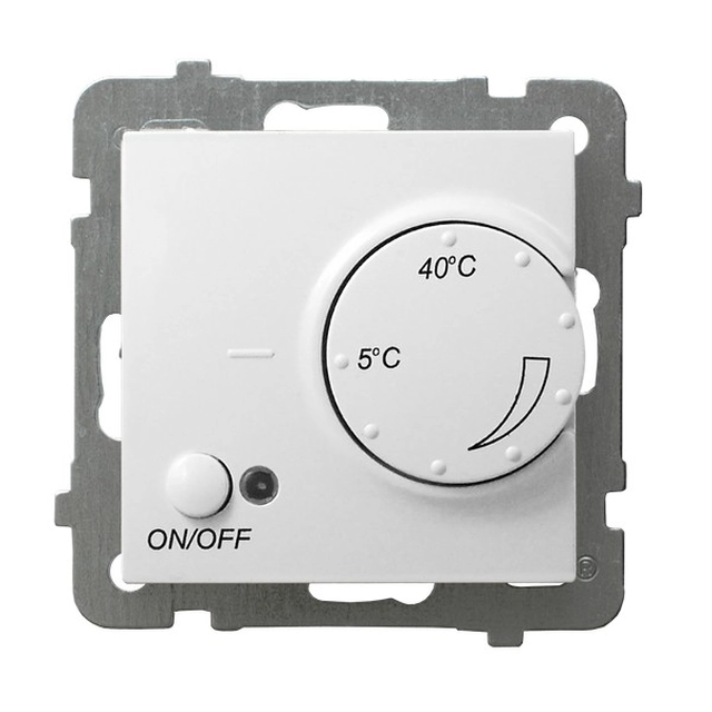 Temperature controller with underfloor sensor, product contains silver phosphate glass