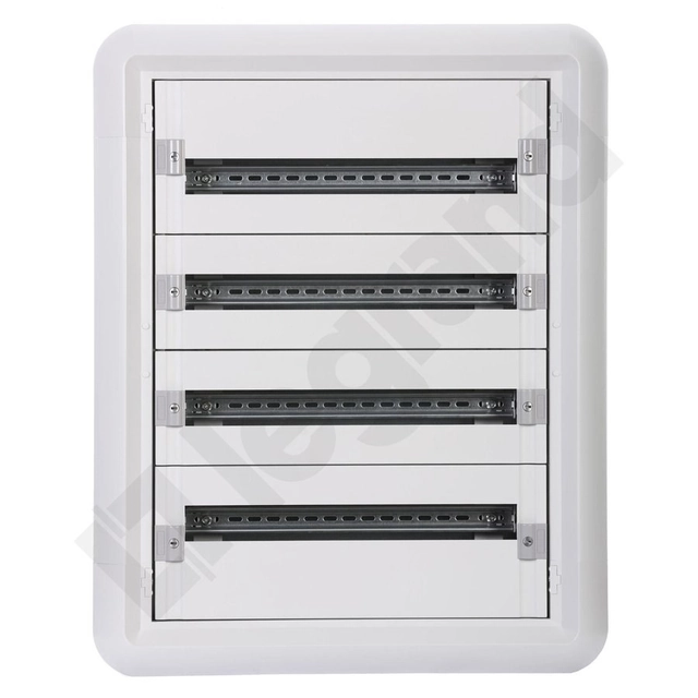 Flush-mounted switchgear XL3 160 isolated 4x24 modular (96 modular) - without doors