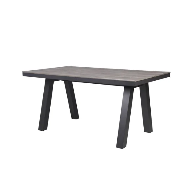 Dining Tables Home ESPRIT Gray Aluminum polystyrene 160 x 90 x 77 cm