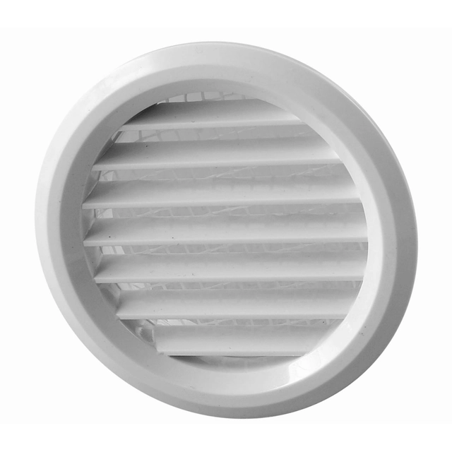 Grille for ventilation systems Vents Plastic White Exterior wall Aeration and de-aeration