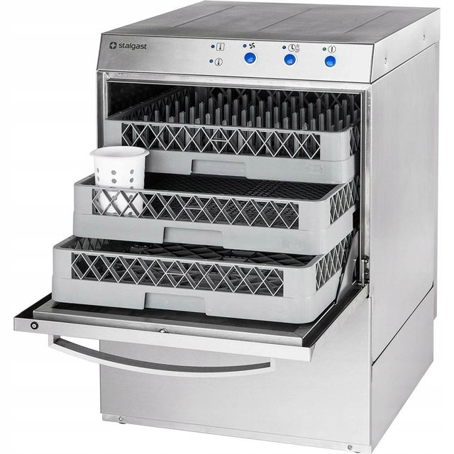 Dishwasher with pump steamer 2x dispenser | Stalgast 801507