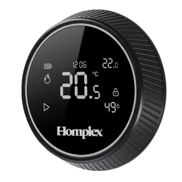 Homplex NX1 Intelligent Programmable WiFi Ambient Thermostat - Black