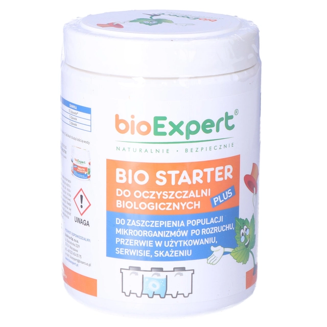 BIO STARTER biological preparation 400g, starter kit for inoculating microorganisms in a new home sewage treatment plant