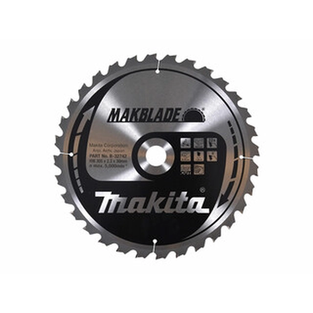 Makita circular saw blade 305 x 30 mm | number of teeth: 32 db | cutting width: 2,3 mm