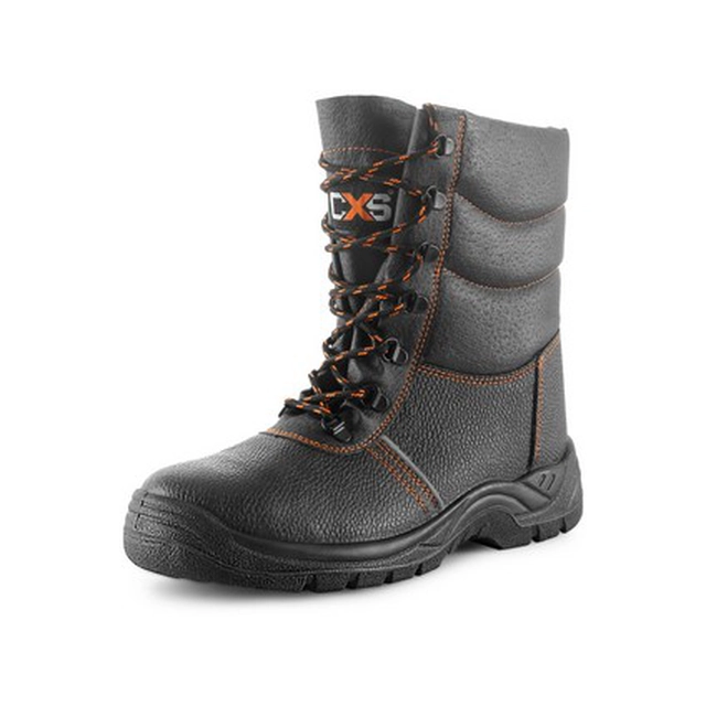 Half shin boots CXS STONE TOPAZ S3, winter, black, size 50 b1 / 10 - CN-2340-002-800-50