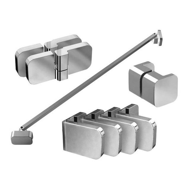 Assembly set for shower cabins and walls Ravak Brilliant and Walk-In, B SET, BSDPS-R 80, 90 chrome