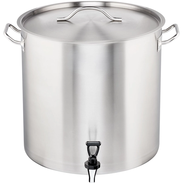 High pot with tap (011405 + tap), steel, Ø 400 mm, V 50.3L