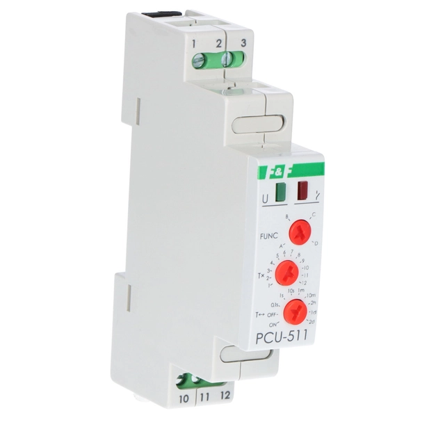 Time transmitter PCU-511 UNI multifunctional,styki:1P ,U=12-264V, I=10A, 1 module