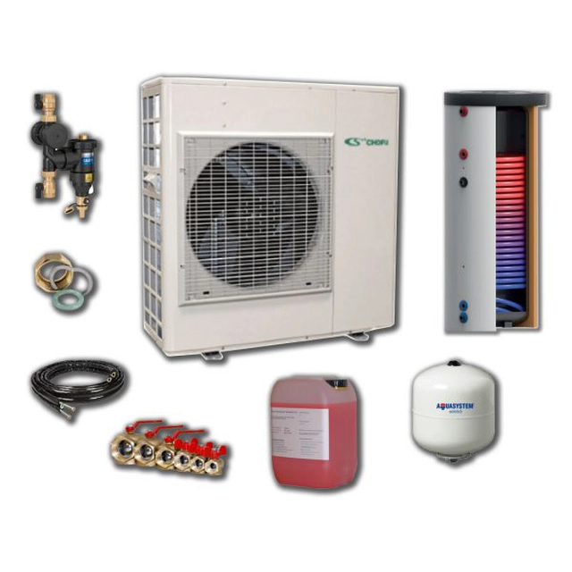 Chofu 10 kW water and air heat pump kit