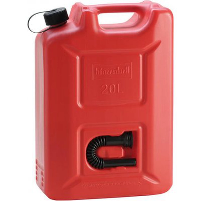 Fuel canister Profi plastic, nominal capacity 20l red Hünersdorff