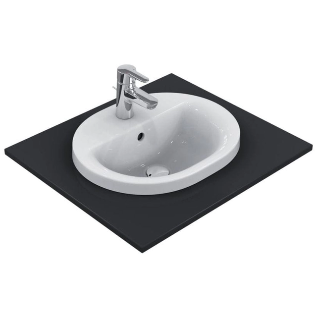 Ideal Standard Connect washbasin recessed into the countertop 48cm