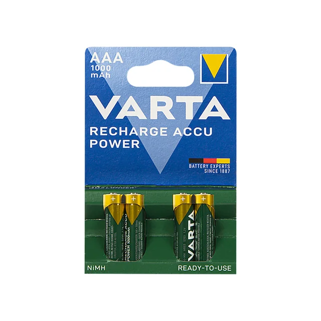 Battery R3 Ni-MH AAA 1000mAh VARTA