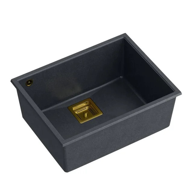 DAVID granite sink 50 Black Metallic