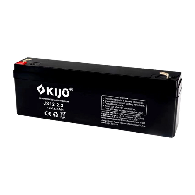 AGM battery 12V, 2.3Ah, F1 - KIJO JS12-2.3