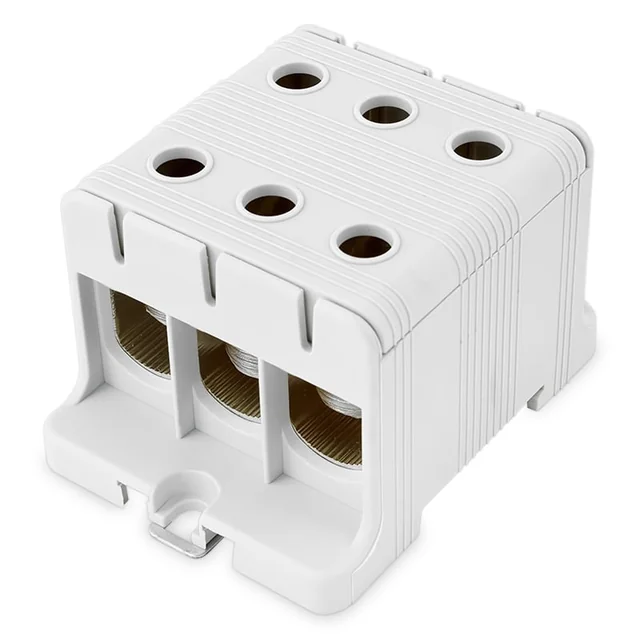 Connection terminal clamp 1 pole gray Cu-Al 6x95mm²​​​​​​​ mounting on DIN rail 35mm 220A (Al) 245A ( Cu)