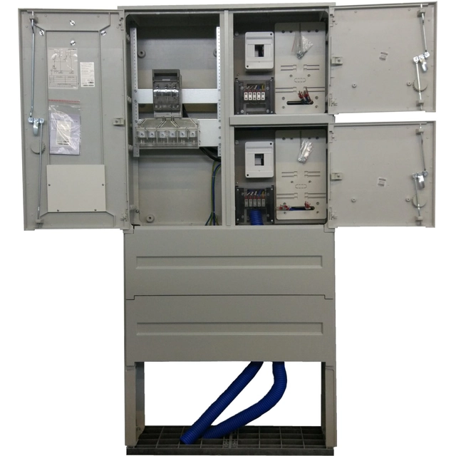 Measuring cabinet P2-RS/LZV/F, cable connector - measuring for connection 2 installation, powered through the cut-in of the main cable line or