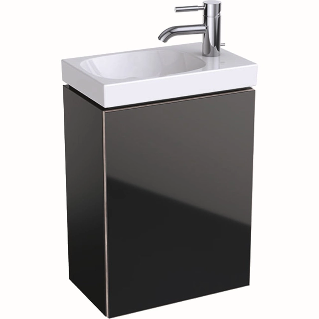 Geberit Acanto washbasin cabinet, 40 cm, Black