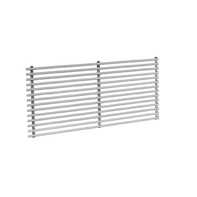 MSO-1.0 400x100 RAL 9010 wall grille 1-row, profile 0 °