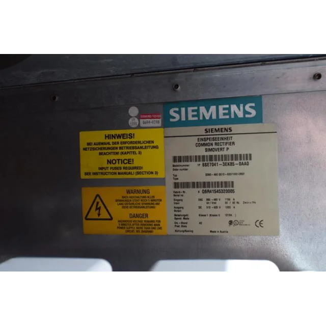 6SE7041-3EK85-0AA0 Siemens - Gebruikt