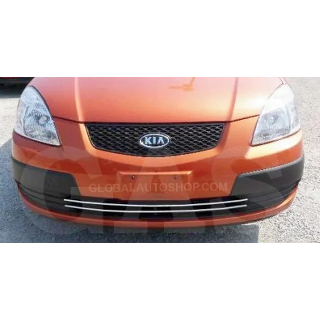 Kia Rio - Chrome Strips Grill Chrome Dummy Bumper Tuning