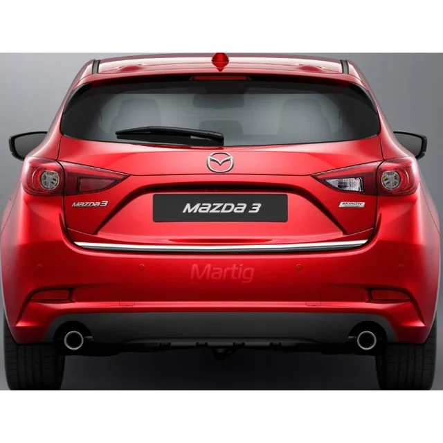 Mazda 3 III HB BM 13- CHROME Strip Tailgate