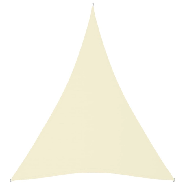 Triangular garden sail, Oxford cloth, 3x4x4 m, cream color