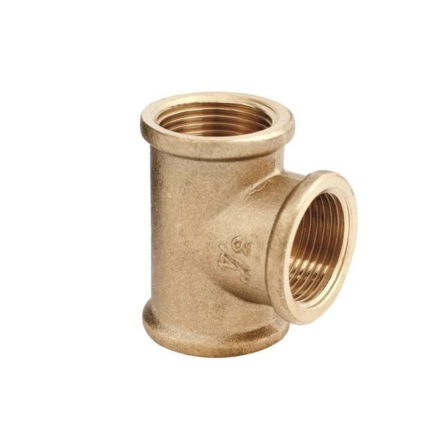 FEMALE TEE 3/8 BRASS TRIPLE BRASS