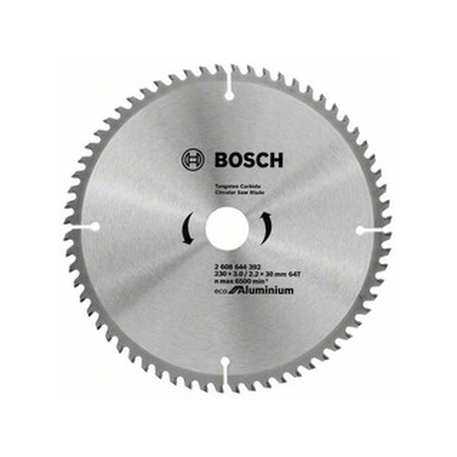 Bosch circular saw blade 230 x 30 mm | number of teeth: 64 db | cutting width: 3 mm