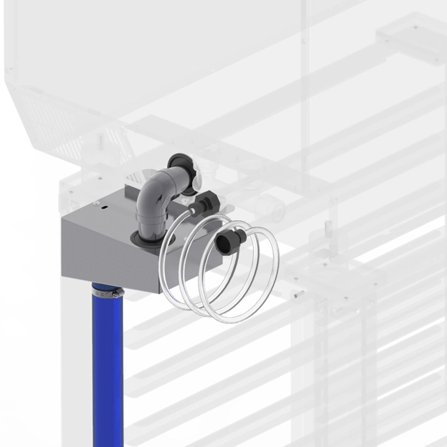 Installation set for BIG combi steamers with a trolley