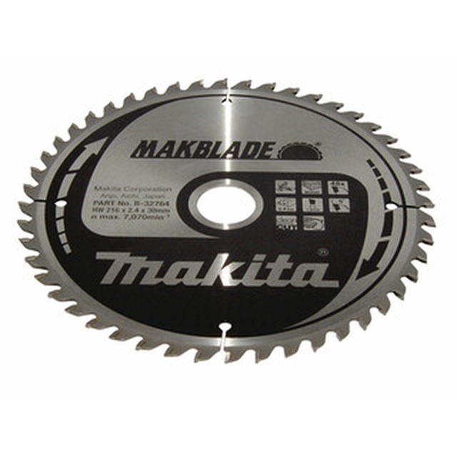 Makita circular saw blade 216 x 30 mm | number of teeth: 48 db | cutting width: 2,4 mm