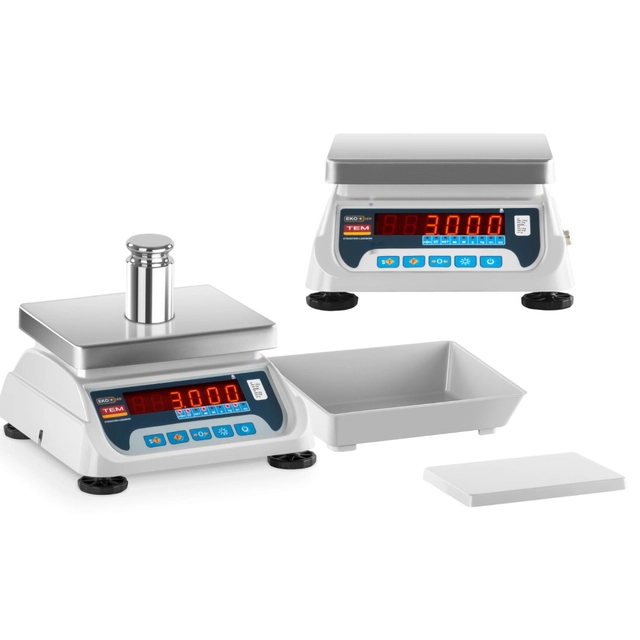 Commercial scale with legalization BEKO+ TEM RS232 3kg / /1g