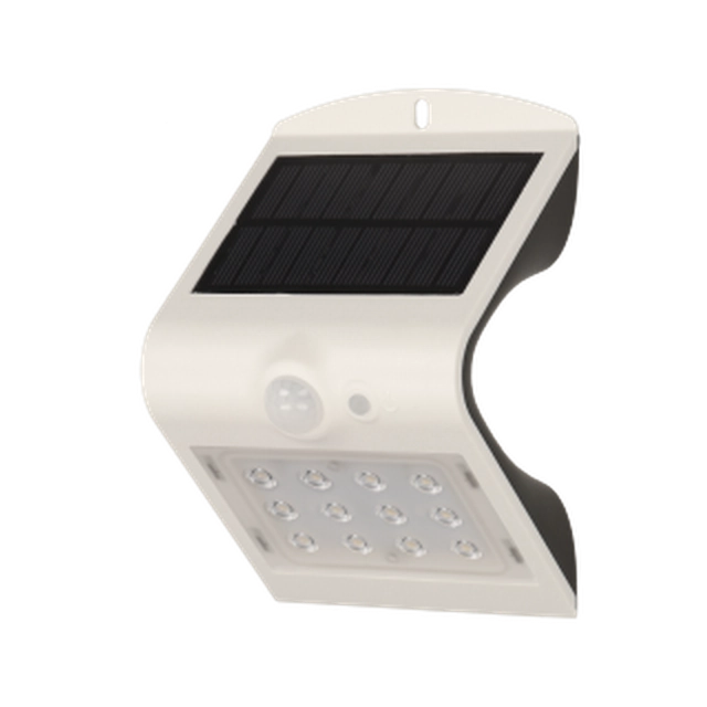 SILOE LED 1,5W, solar lamp with motion sensor 120st, 190lm, IP65, 4000K, 1200mAh, double light source, white