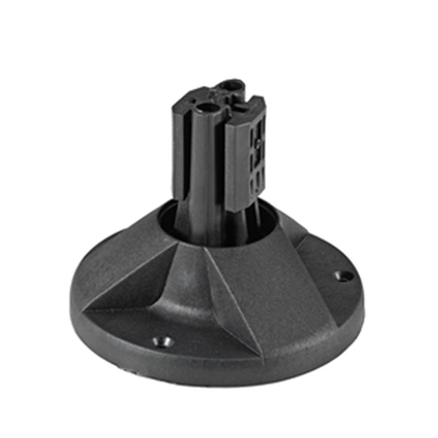 Mounting base with clip, black, for Mareco Luce posts