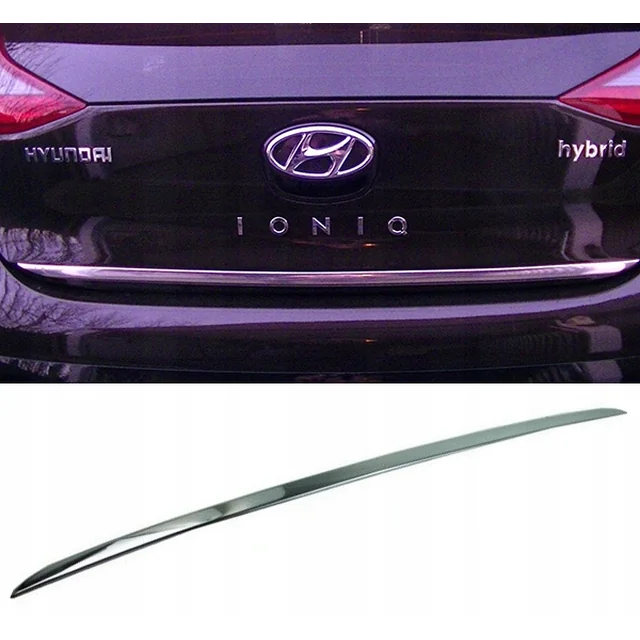 Hyundai IONIQ - CHROME strip on the trunk lid