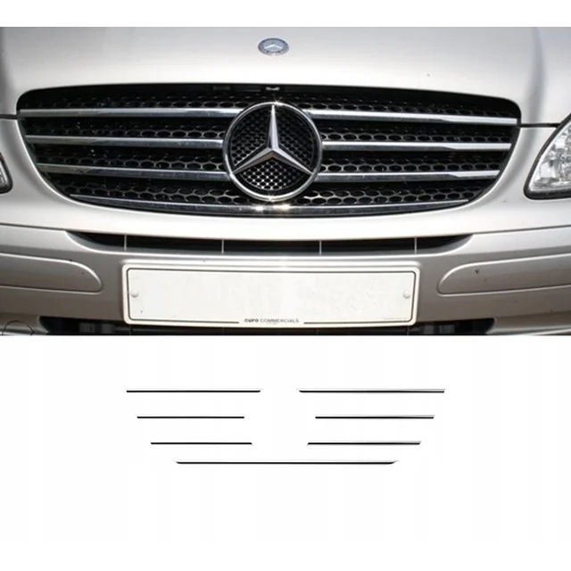 Mercedes VITO VIANO W639 CHROME GRILL strips, dummy