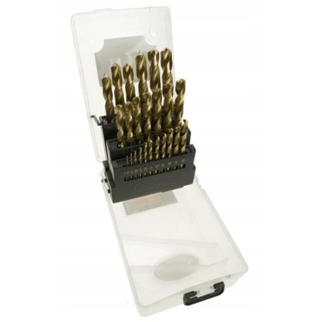 HSS GROUND TITANIUM DRILLS 1,0 -13 mm 25szt