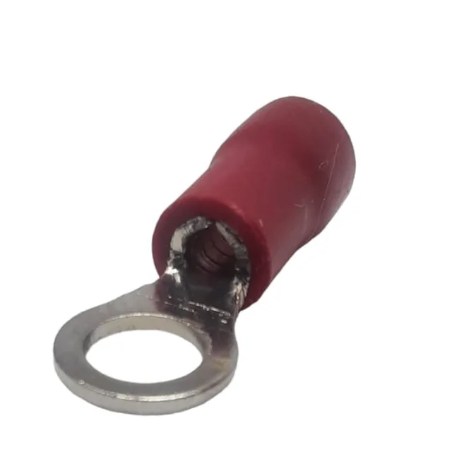 Set 100 insulated copper lug for 0.5-1.5mm² wire with 6mm hole