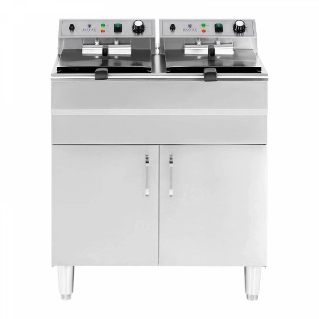 Double-chamber fryer 26L ROYAL CATERING 10012010 RCPKF 26DSH