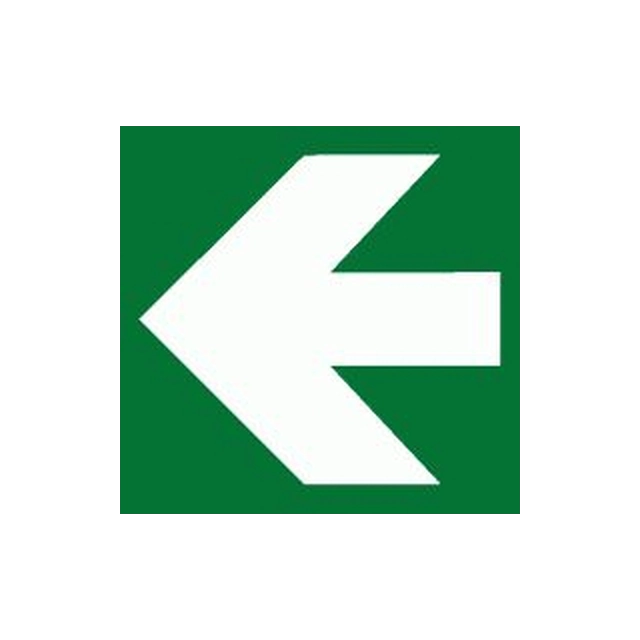 Table Symbol directional arrow white / green