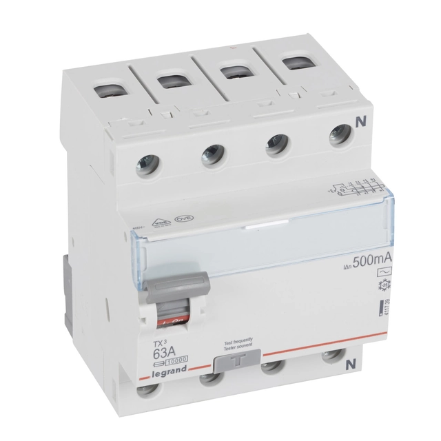 RCD P304 4P 63A 500MA AC TYPE TX3