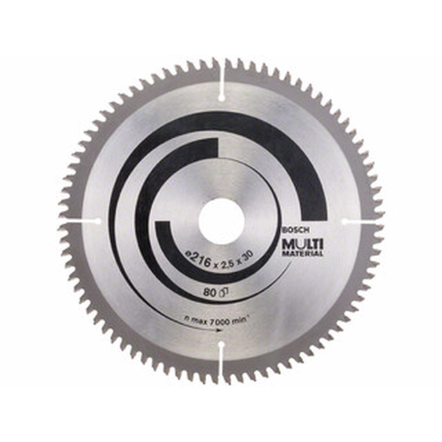 Bosch circular saw blade 216 x 30 mm | number of teeth: 80 db | cutting width: 2,5 mm