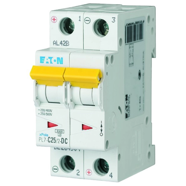 Circuit breaker 10kA DC PL7-C25/2-DC