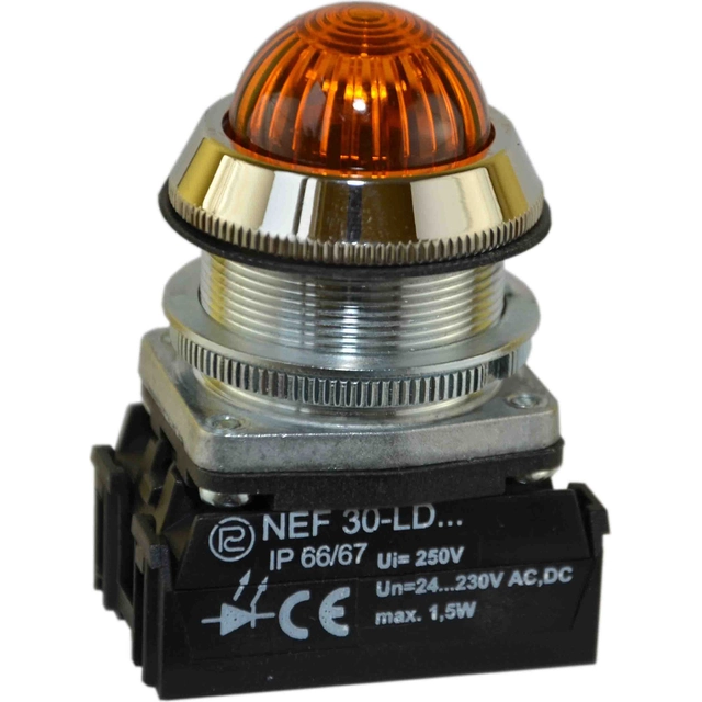 Promet Signal lamp 30mm yellow 24 - 230V AC / DC (W0-LDU1-NEF30LDS G)