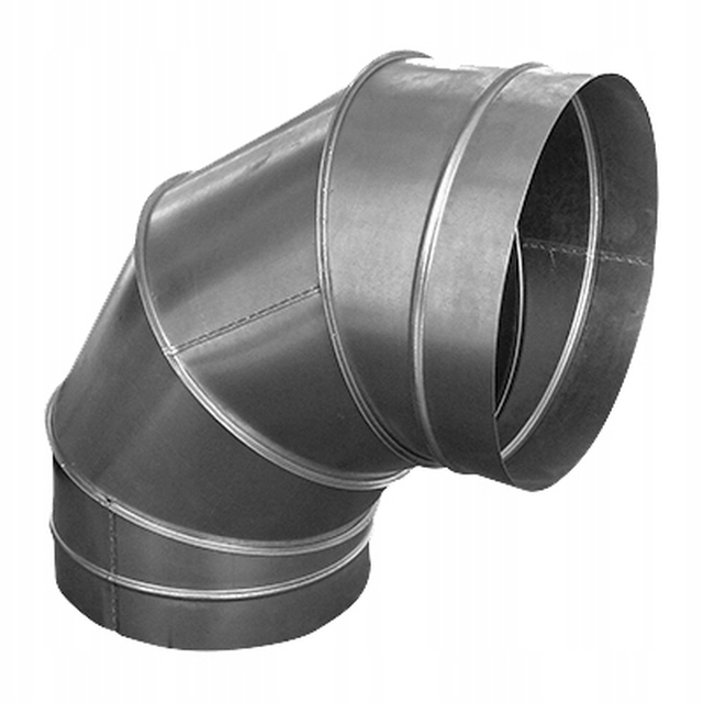 Segmented elbow 90 degrees fi 250 spiro galvanized - merXu