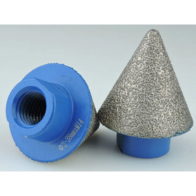 Diatech Maxon diamond hole reamer cone for angle grinder M14 (2-38mm)