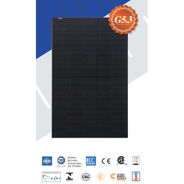 Risen full black photovoltaic panel RSM40-8-395MB FB PV module