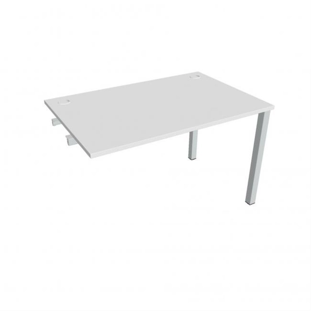 Work table Uni k pozdź. chain, 120x75,5x80 cm, white/grey